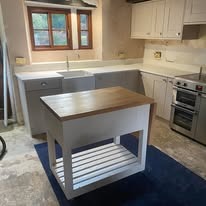 Custom kitchen cabinetry and countertops