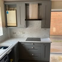 Handcrafted kitchen with traditional joinery techniques