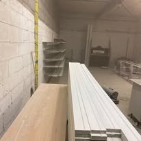 Custom skirting board with base coat