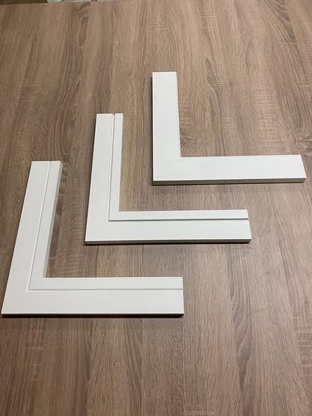 Custom wooden moulding profiles crafted in workshop